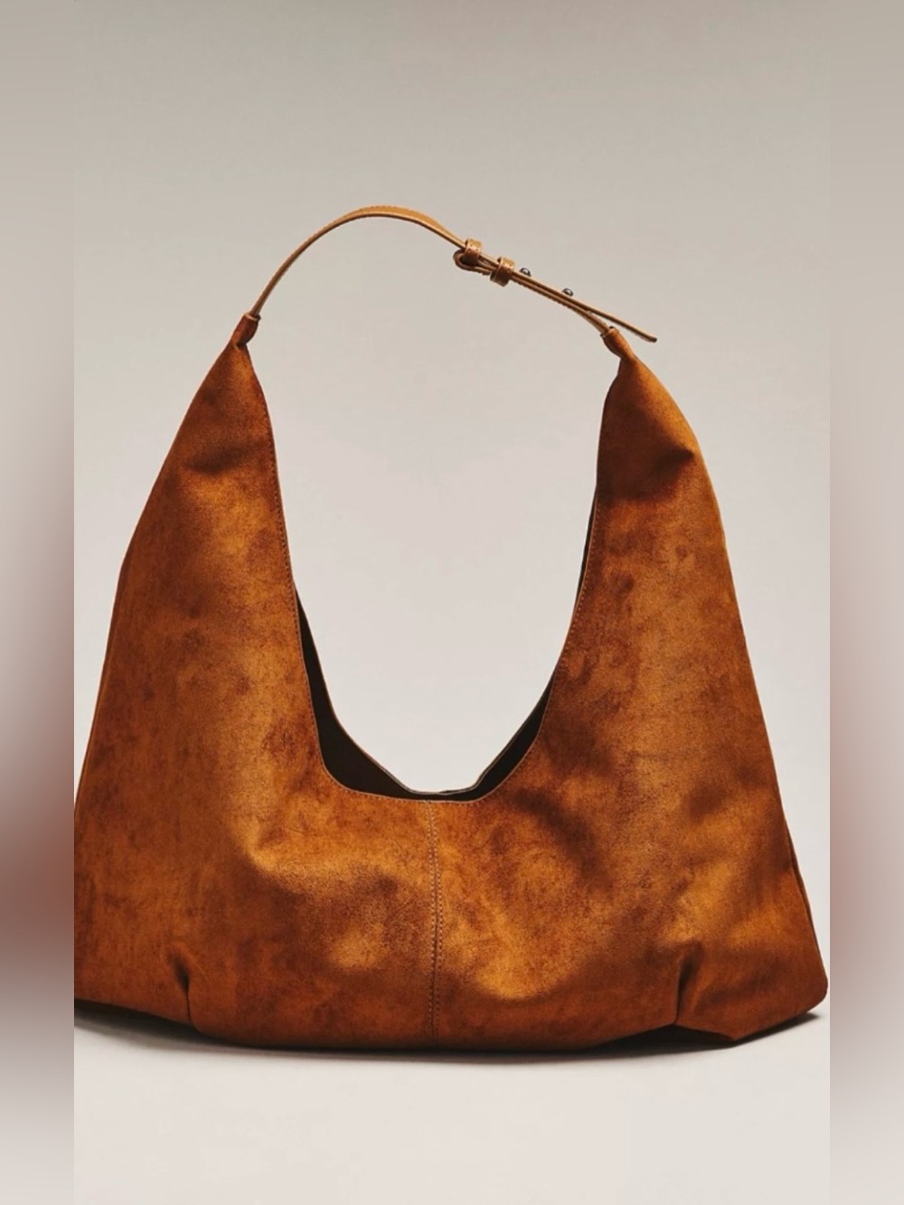 ▪️NWT Anthropologie Large Faux Suede Slouchy Tote